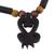 Ebony and bamboo pendant necklace, 'Return' - Ebony and Bamboo Handcrafted Necklace from Ghana (image 2a) thumbail