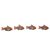 Wood ornaments, 'Little Ghanaian Fish' (set of 4) - Ghana Artisan Crafted Fish Theme Ornaments (Set of 4) (image 2c) thumbail