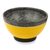 Wood centerpiece, 'Kaneshie Yellow' - Decorative Yellow and Black Centerpiece Carved from Wood (image 2a) thumbail