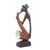 Wood sculpture, 'Music Man' - Abstract Musician Hand Carved and Painted Wood Sculpture (image 2a) thumbail