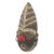 African wood mask, 'Nyaaga' - Fair Trade African Wall Mask Carved and Painted by Hand (image 2b) thumbail