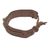 Men's leather bracelet, 'Twist and Shout in Tan' - Artisan Crafted Tan Leather and Brass Bracelet for Men (image 2b) thumbail