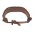 Men's leather bracelet, 'Twist and Shout in Tan' - Artisan Crafted Tan Leather and Brass Bracelet for Men (image 2c) thumbail