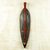 African wood mask, 'I Hear Your Heart' - Black African Wood Wall Mask Handcrafted in Ghana thumbail