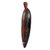 African wood mask, 'I Hear Your Heart' - Black African Wood Wall Mask Handcrafted in Ghana (image 2b) thumbail