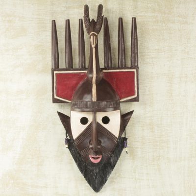 African wood mask, Bamana Ntomo Antelope