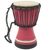 Wood mini-djembe drum, 'Pink Invitation to Peace' - West African Decorative Artisan Crafted Mini Djembe Drum (image 2a) thumbail