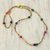 Agate and recycled plastic long beaded necklace, 'Fierce Radiance' - Artisan Crafted Recycled Plastic and Agate Beaded Necklace thumbail