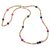 Agate and recycled plastic long beaded necklace, 'Fierce Radiance' - Artisan Crafted Recycled Plastic and Agate Beaded Necklace (image 2a) thumbail