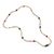 Agate and recycled plastic long beaded necklace, 'Fierce Radiance' - Artisan Crafted Recycled Plastic and Agate Beaded Necklace (image 2c) thumbail