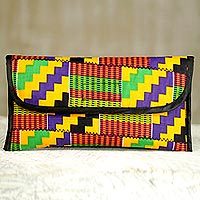 Cotton clutch handbag,