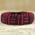 Cord bracelet, 'Red and Black Kente Power' - Red and Black Cord Striped Bracelet Handmade in Ghana thumbail