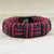 Cord bracelet, 'Red and Black Kente Power' - Red and Black Cord Striped Bracelet Handmade in Ghana (image 2b) thumbail