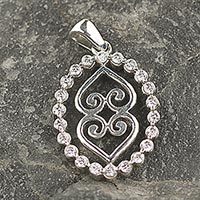 Sterling silver pendant,