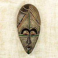 African wood mask Bori Beauty Ghana