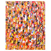 'Refined' - Multicolor Abstract Painting Signed Art from Ghana