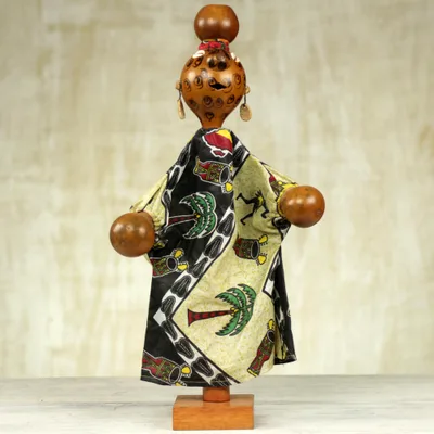 Decorative calabash puppet, Musical Gown Wearer