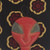 Cotton and wood fan, 'Claret Twafo' - Cotton and Wood Fan in Charcoal and Claret from Ghana (image 2d) thumbail