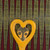 Cotton fan, 'Kwele King' - Cotton and Wood Fan in Claret and Marigold from Ghana (image 2d) thumbail