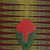 Cotton fan, 'Peaceful Adam Nana' - Cotton and Wood Fan in Green Claret and Marigold from Ghana (image 2d) thumbail