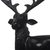 Ebony wood sculpture, 'Curious Deer' - West African Ebony Polished Carved Brown Deer Sculpture (image 2e) thumbail
