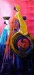 'Dream Mothers' - Signed Expressionist Painting of African Women from Ghana thumbail