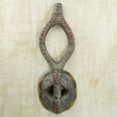 African wall sculpture, Classical Guitar