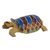 Wood sculpture, 'Adventurous Brown Turtle' - Brown and Blue Weathered Turtle Sculpture from West Africa (image 2a) thumbail