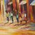 'Life' - Signed Original Painting of a West African Town (image 2b) thumbail
