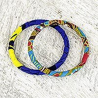 Cotton bangle bracelets,