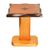 Teak wood accent table, 'Diamond Curves' - Teak Wood Accent Table in Brown Colors Handcrafted in Ghana (image 2a) thumbail