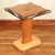 Teak wood accent table, 'Diamond Curves' - Teak Wood Accent Table in Brown Colors Handcrafted in Ghana (image 2b) thumbail