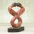 Wood statuette, 'Ajibola' - Hand Carved Sese Wood Abstract Embrace Statuette from Ghana (image 2b) thumbail