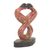 Wood statuette, 'Ajibola' - Hand Carved Sese Wood Abstract Embrace Statuette from Ghana (image 2c) thumbail