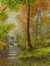 'Beauty of Nature V' - Signed Original Forest Waterfall Nature Painting from Ghana thumbail