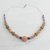 Ceramic and recycled glass beaded necklace, 'Celebrate Diversity' - Ceramic and Recycled Glass Long Beaded Necklace from Ghana thumbail