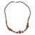 Recycled glass beaded necklace, 'Boho Adipa' - Recycled Glass Beaded Necklace Crafted in Ghana (image 2a) thumbail
