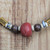 Recycled glass beaded necklace, 'Boho Adipa' - Recycled Glass Beaded Necklace Crafted in Ghana (image 2b) thumbail