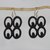 Ebony dangle earrings, 'Mate Masie' - Handmade Ebony Wood Adinkra Dangle Earrings from Ghana thumbail