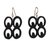 Ebony dangle earrings, 'Mate Masie' - Handmade Ebony Wood Adinkra Dangle Earrings from Ghana (image 2a) thumbail