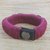 Men's wristband bracelet, 'Jungle Dawn' - Men's Black and Yellow Braided Cord Wristband Bracelet (image 2c) thumbail