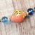 Glass and recycled plastic beaded necklace, 'Spontaneous Color' - Recycled Glass and Plastic Beaded Necklace from Ghana (image 2b) thumbail
