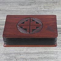 Wood oware game,