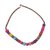 Agate and glass beaded necklace, 'Kae Bibi' - Multi-Colored Recycled Glass Agate Hand Beaded Necklace (image 2a) thumbail