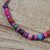 Agate and glass beaded necklace, 'Kae Bibi' - Multi-Colored Recycled Glass Agate Hand Beaded Necklace (image 2b) thumbail