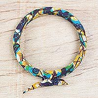 Cotton bangle bracelet,