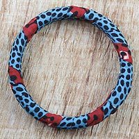 Cotton bangle bracelet,