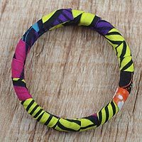 Cotton bangle bracelet,