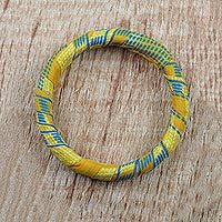 Cotton bangle bracelet,
