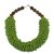 Agate and recycled glass beaded necklace, 'Lush Beauty' - Recycled Glass and Agate Beaded Necklace from Ghana (image 2a) thumbail